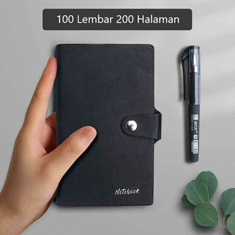 

Buku Catatan Harian Notebook Diary Jurnal Cover Kulit A7 Premium