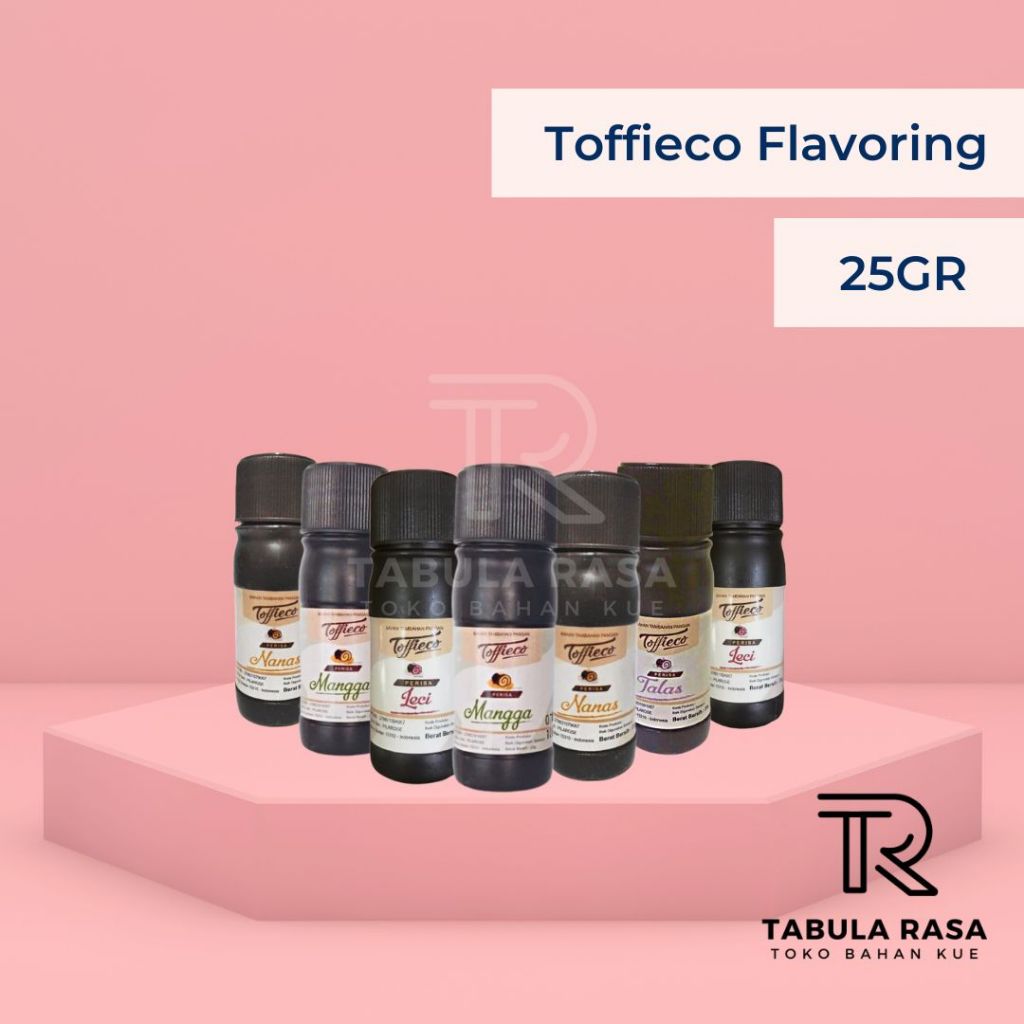 

Toffieco Perisa Pasta Kue/ flavoring/ talas/ nanas/ leci/ mangga 25gr taro/pineapple/lychee/mango