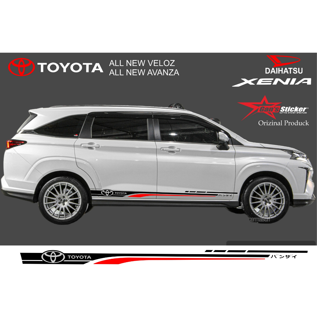 sticker all new avanza 2022 2023 toyota all new veloz 2022 2023 all new xenia 2022 2023 sticker