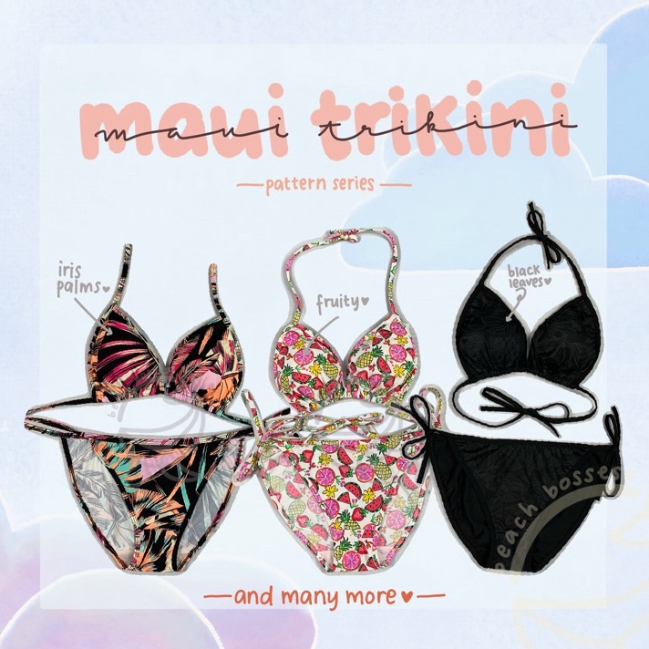 Terkini (NEW) Maui Trikini 2.0 / String Bikini / Classic Bikini / Baju Renang / Bikini Set / Bikini 
