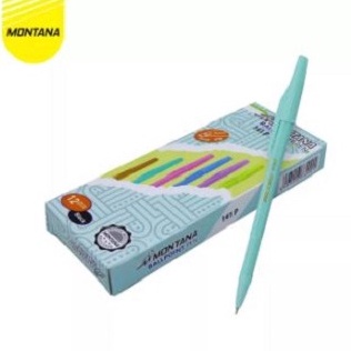 

Stock Banyak 12 PCS / 1 PACK MONTANA BALLPOINT PEN 141P WARNA PASTEL