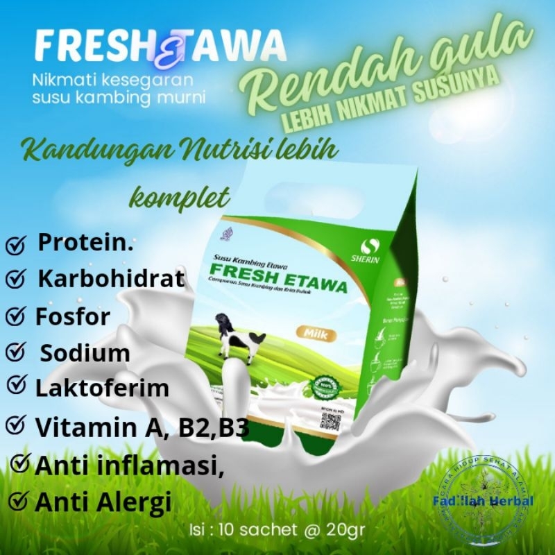 

Sherin Fresh Etawa Susu Kambing Etawa Asli 200gr