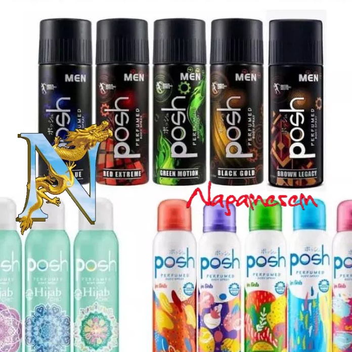 

TIPE KRS284 Posh Body Spray Perfumed Parfum Cologne 150ml 150 ml Ori Posh Men - Posh Hijab - Posh Girl