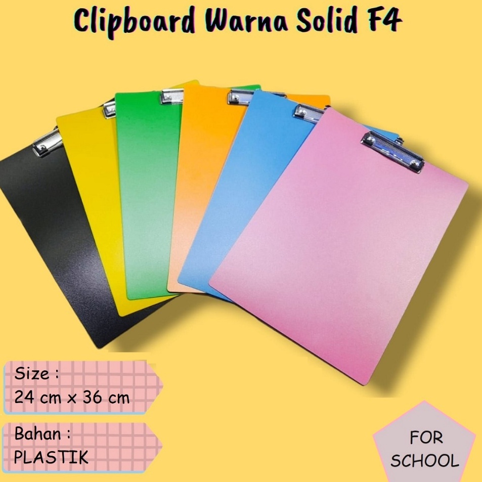 

Best Product Papan Jalan / Clipboard F4 / Alas Ujian / Papan Ujian / Clip Board A4