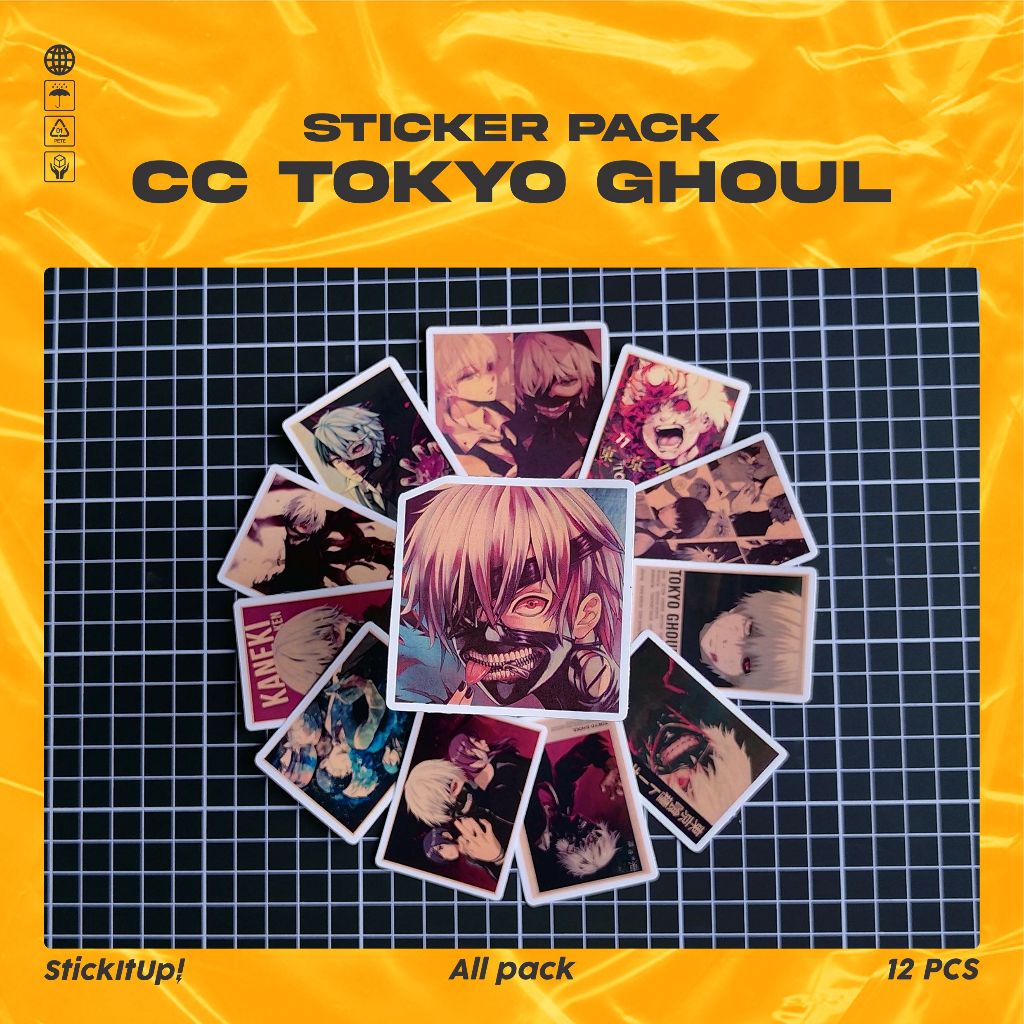 

COD✨ StickItUp Stiker Pack Poster Kertas Kraft Retro Desain Anime Tokyo Ghoul Lucu Keren Untuk Koper Laptop Skateboard