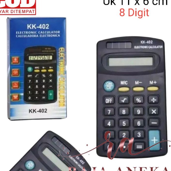 

Terkini Kalkulator merk KENKO KK-402 KK 402 KK402 8 DIGIT CALCULATOR Best Terlaris