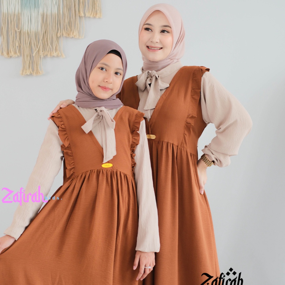 Jaminan Kualitas3z3Yn Gamis Pita Sarimbit Couple Ibu Anak Perempuan Moms And Kids Syaffirah Bahan Cr