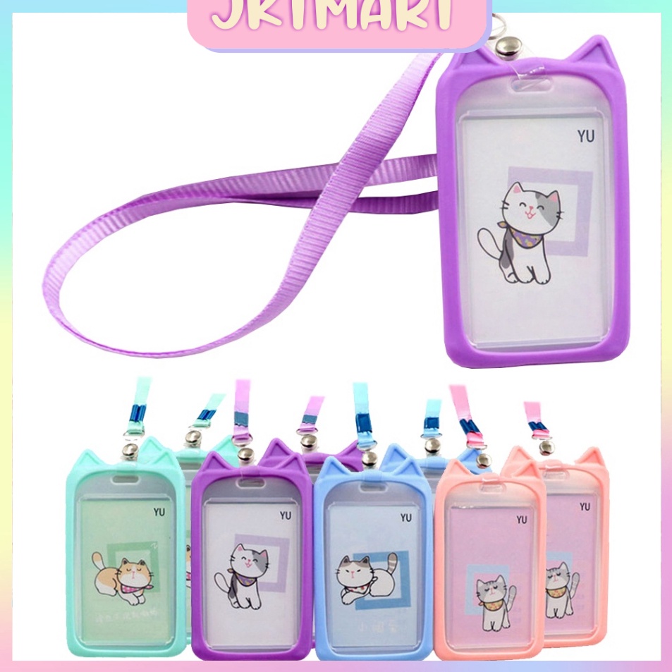 

Pasti Murah ⭐ JKTMART ⭐ Holder Gantungan Tali Kartu Akses Kantor Mrt Busway Lanyard Card Holder Motif Kucing S091