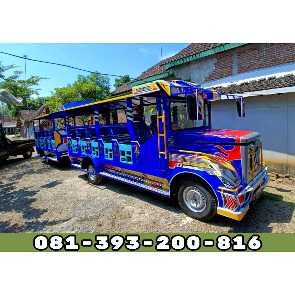 Odong Odong Kereta Mini Wisata Panther 2.3 Double Gerbong