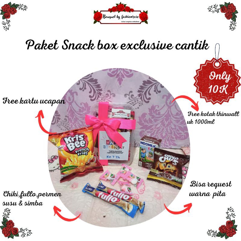 

PAKET SNACK BOX ULTAH HAMPERS SNACKBINGKISAN SNACK ULTAH IDULFITRI