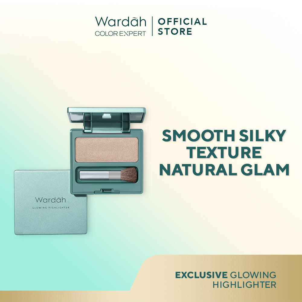 WARDAH Exclusive Glowing Highlighter - Memberikan Efek Glowing Yang Intense - Tekstur Creamy dengan 