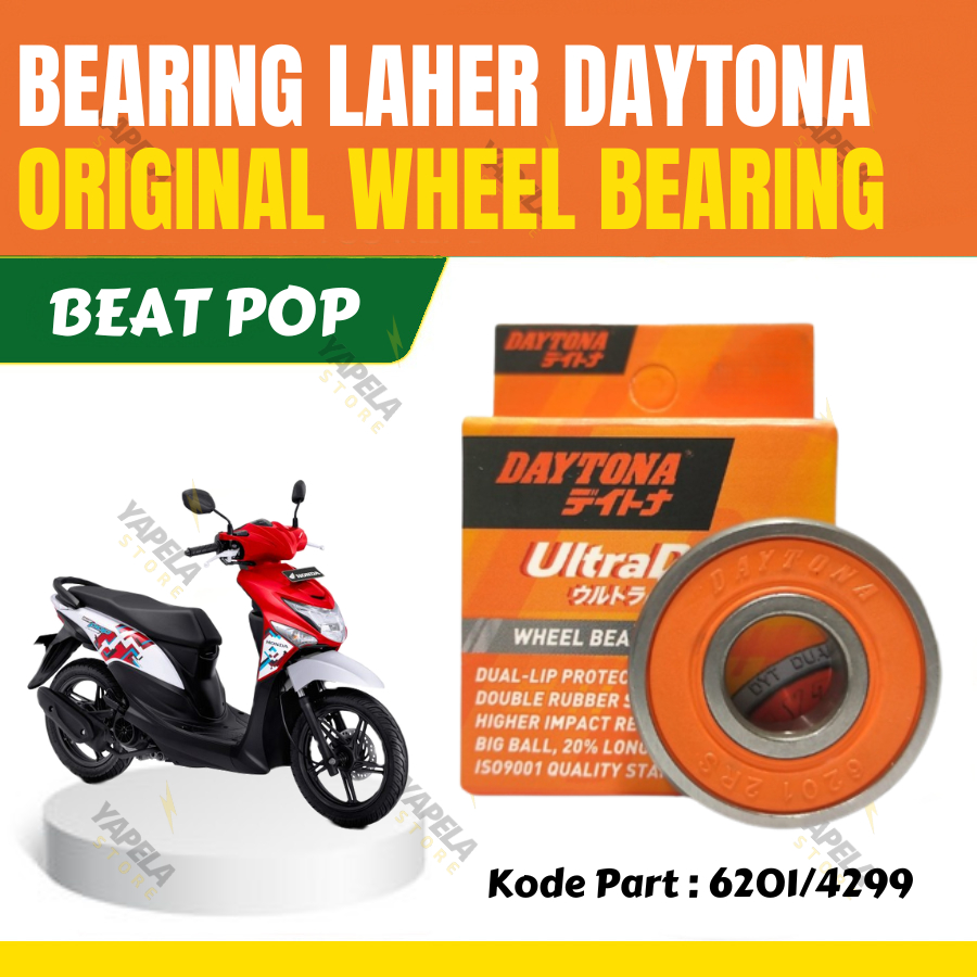 Bearing Laher Beat POP Original Daytona Racing Lahar 6201-2RS