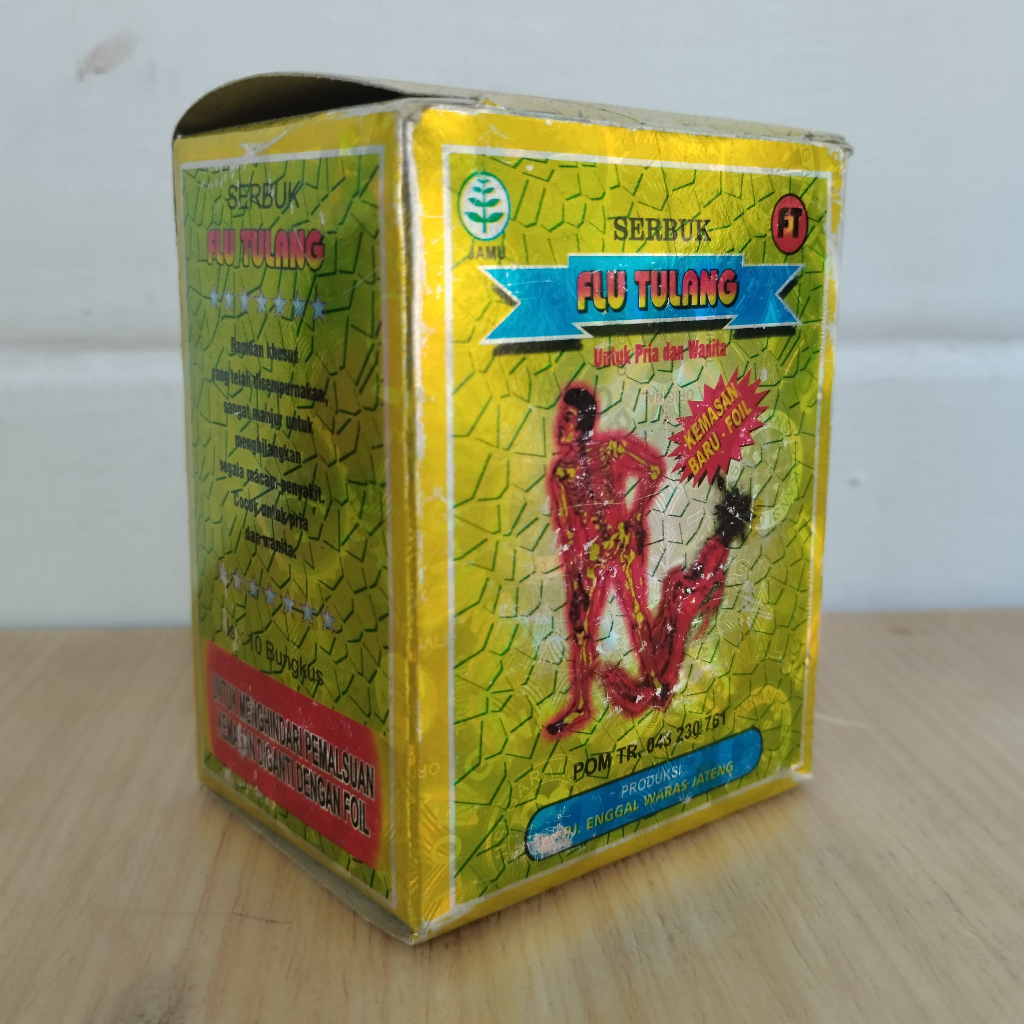 Serbuk Flu Tulang Encok Rheumatik Pegal Linu Asam Urat