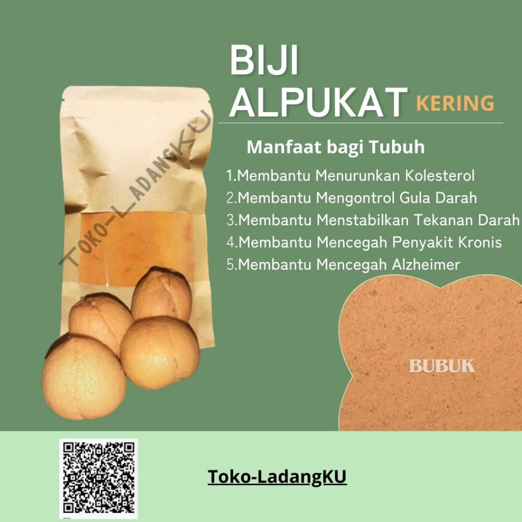 

bubuk biji alpukat murni mengandung banyak manfaat tanpa ada efek samping / avocado seed powder pure