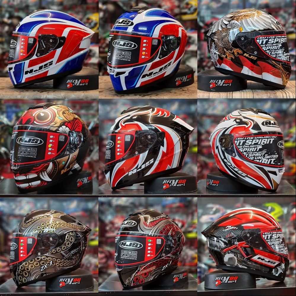 Helm NJS ZX-1 Helm ZX1 Fullface