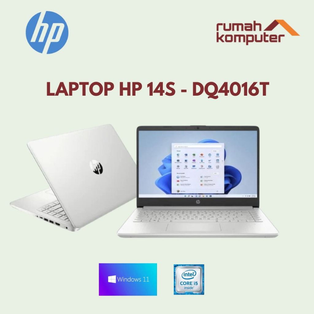 HP LAPTOP 14s-dq4016TU Core i5-1155G7 | 512GB SSD | 8GB | 14" FHD IPS | W11+OHS | 2Y - HP 14S DQ4016TU SILVER