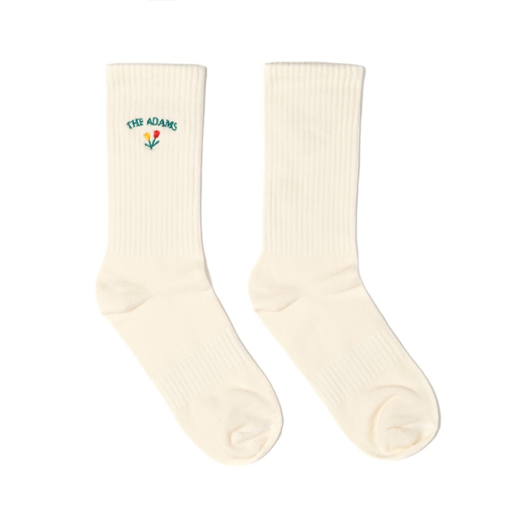 KZL X The Adams Collaboration Initial Socks - White