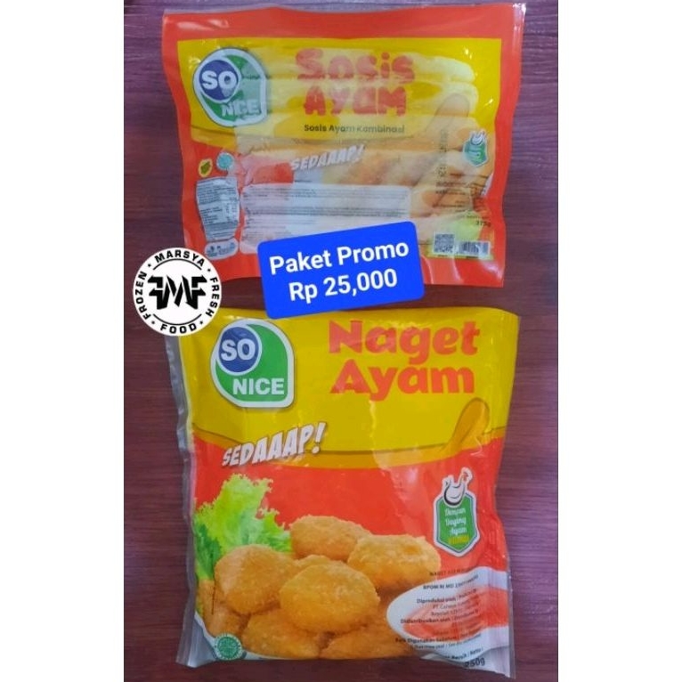 

sonice nuget 250gr dan sosis 375gr