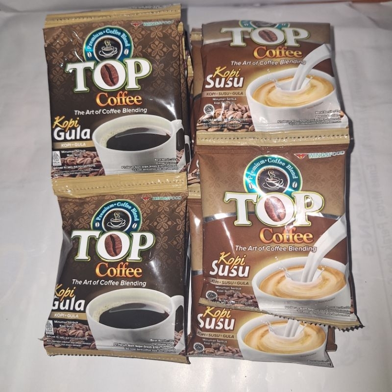 

top coffee - kopi gula dan kopi susu