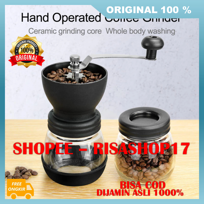 Manual Coffee Grinder Alat Penggiling Kopi Manual Penghalus Kopi 100% ASLI