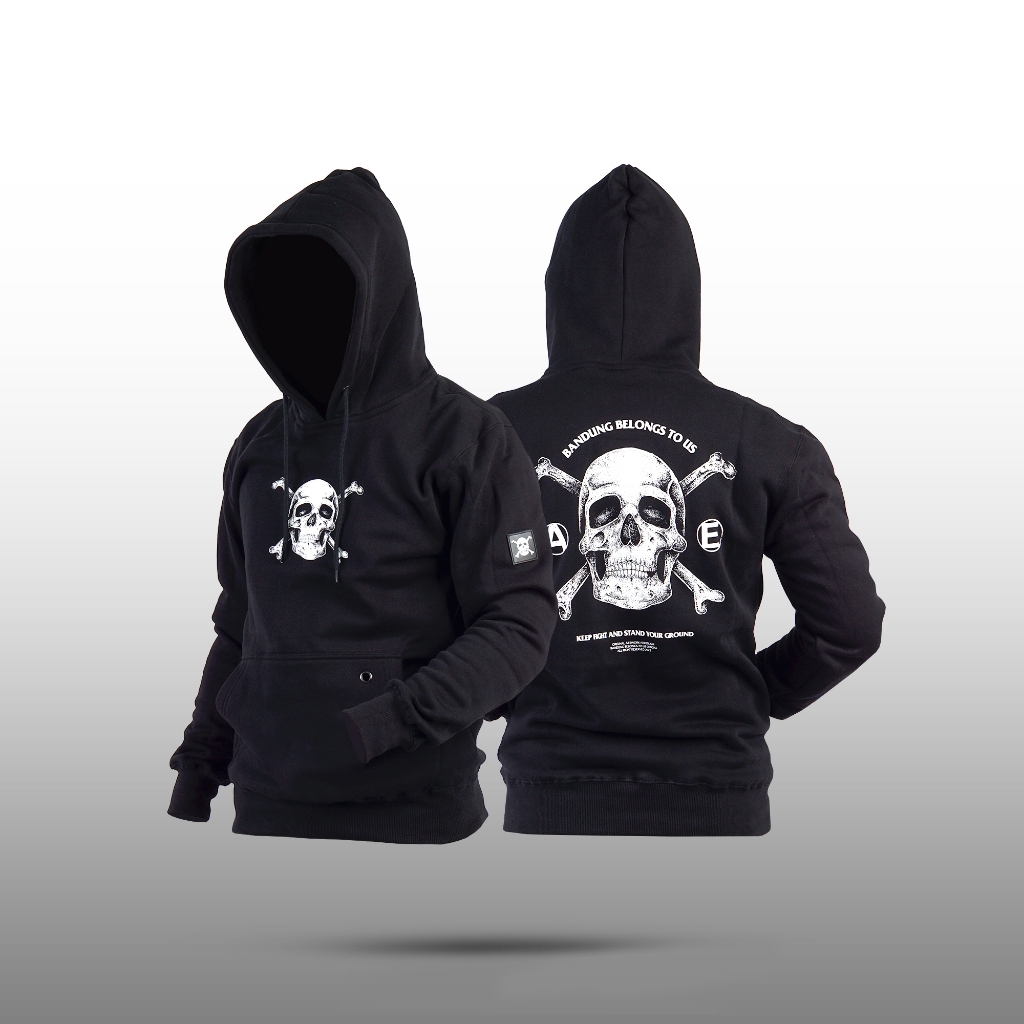 BBTU - SWEATER - HOODIE SKULL ARTWORK