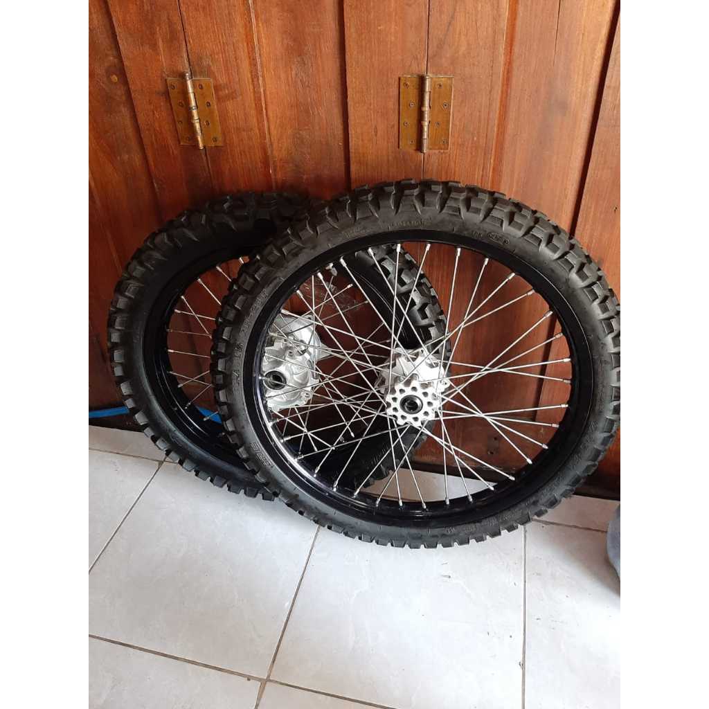 Ban Set Ori CRF 18 21 Wheelset Original Honda CRF150L Ring 18/21 Ban Tebal