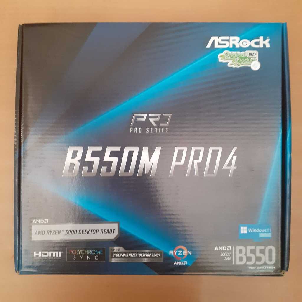 Motherboard ASRock B550M Pro4 AMD Socket AM4 (SECOND/BEKAS)