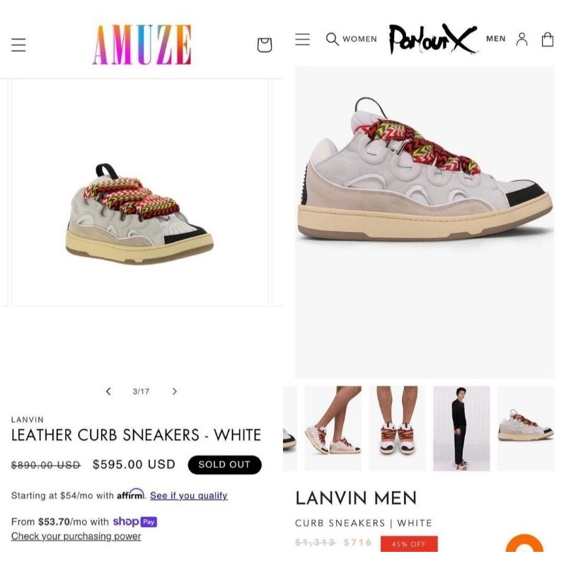 Sepatu CASUAL LANVIN PARIS