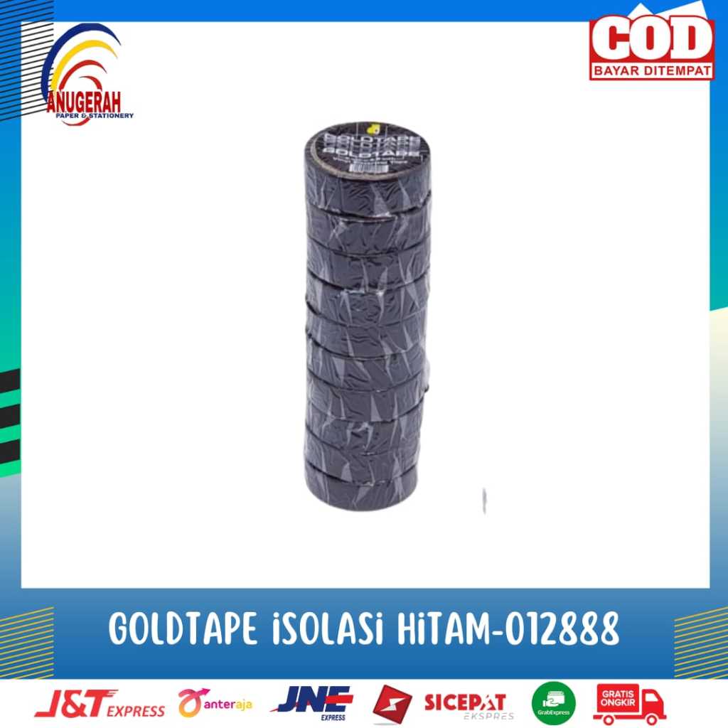 

ISOLASI HITAM GOLD TAPE (5/8 INCH)/15MM (SLOP)