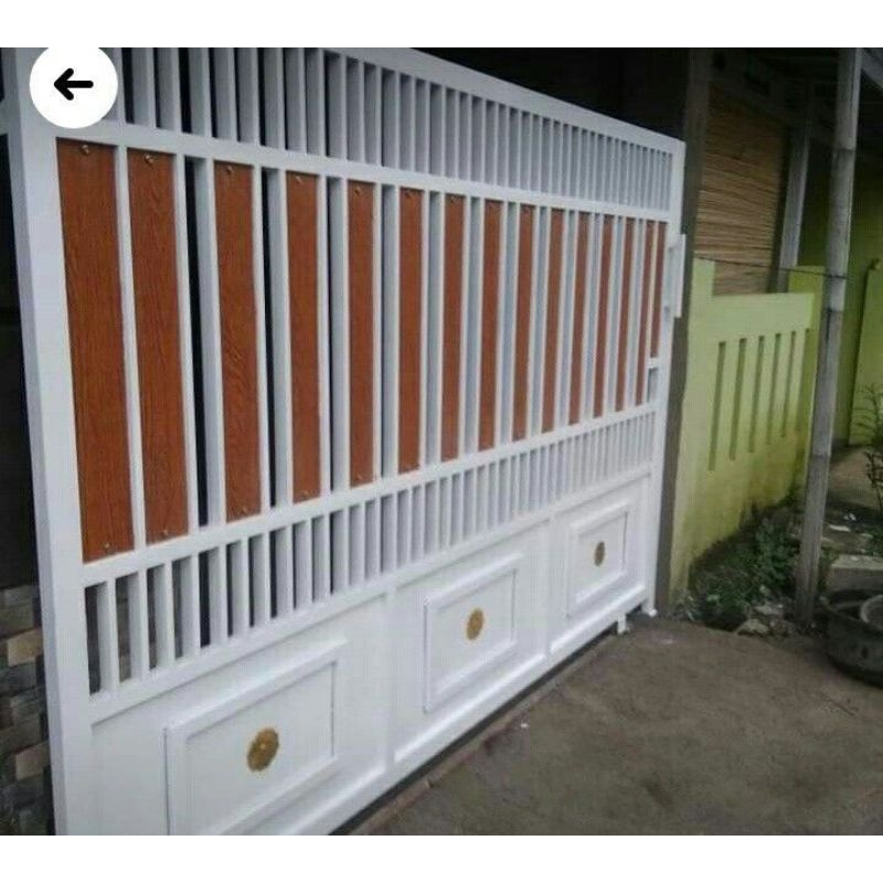 pagar minimalis grc kombinasi plat