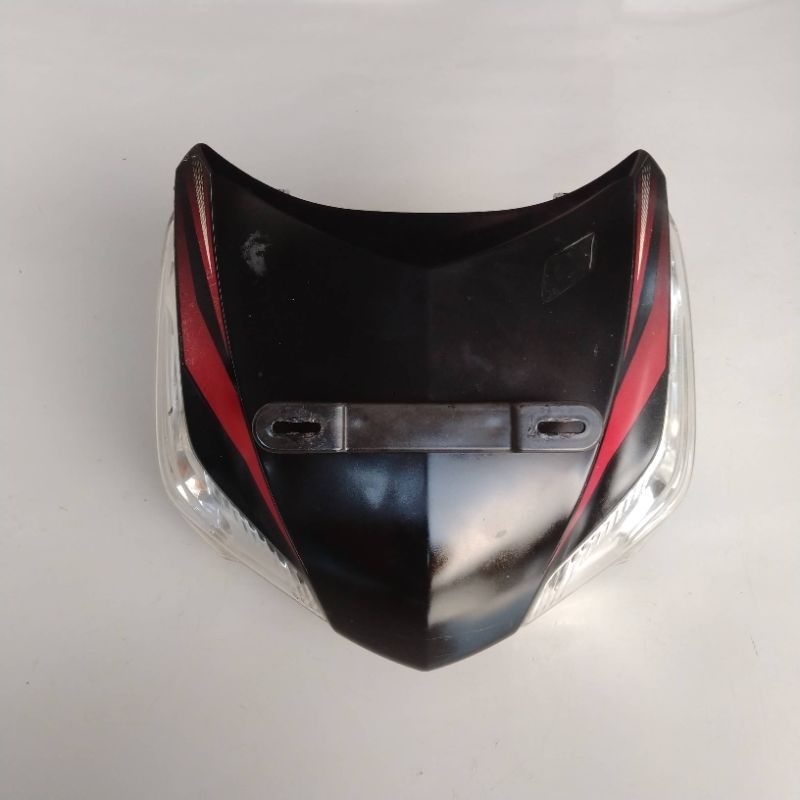 TAMENG DEPAN SUPRA X 125 HELM IN FI SET LAMPU SEN ORIGINAL COPOTAN