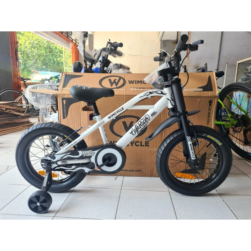 Sepeda Anak Laki / BMX Ukuran 16 inch WIMCYCLE BIG FOOT CAFE RACER BIGFOOT Ban 3.0