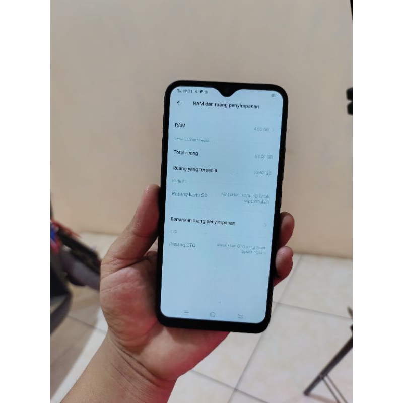 hp second siap pake Vivo y15 ram 4/64 ex resmi Indonesia