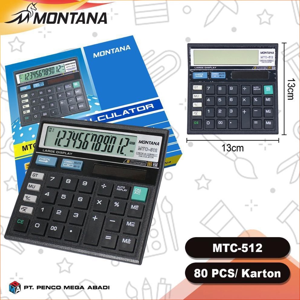 

ern.. Kalkulator calculator MTC512 12 digit harga distributor 0MQ