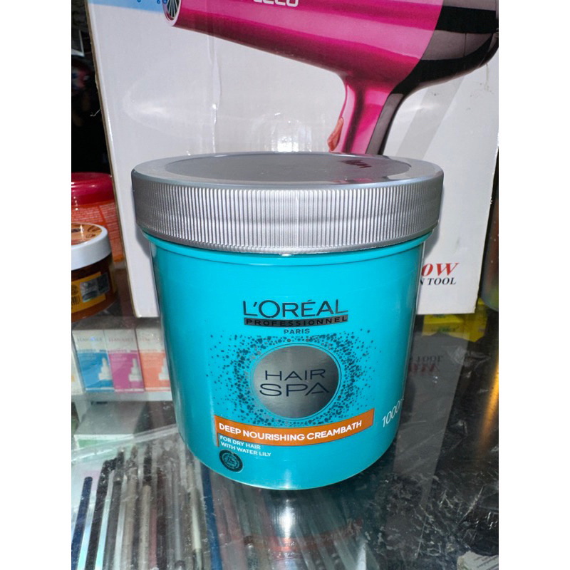 LOREAL HAIR SPA MASK / LOREAL DEEP NOURISHING CREAMBATH / LOREAL MASKER RAMBUT 1000ml / LOREAL 1kg /