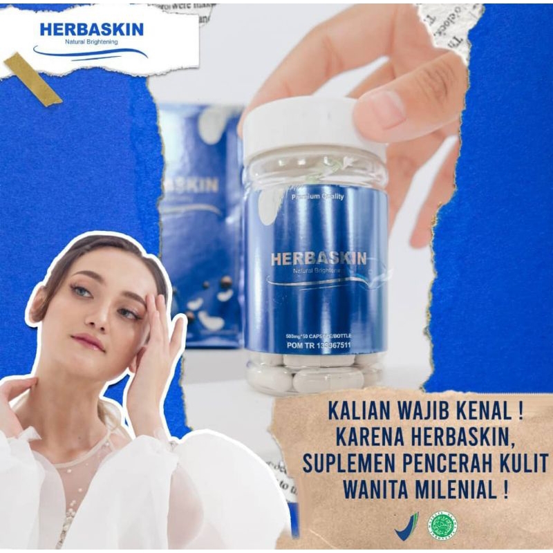 Herbaskin Herbal - Herbaskin Pemutih Badan - Pemutih Badan Herbaskin - Herbaskin Suplemen Pemutih Ku
