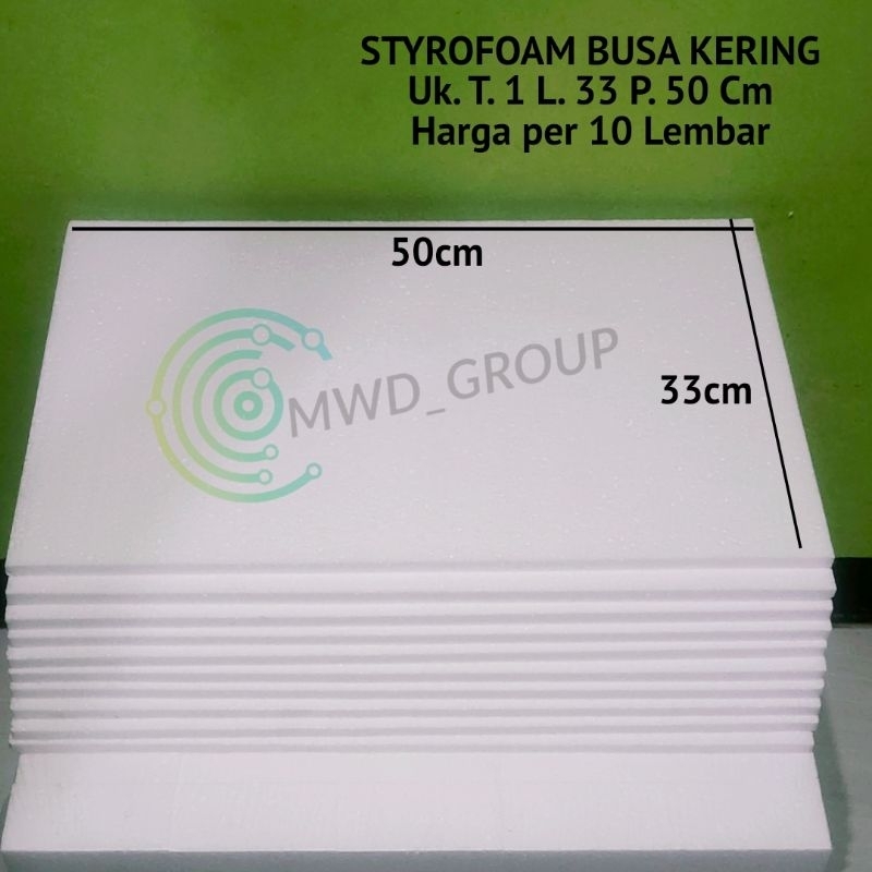 

(10 pcs) Styrofoam Lembaran 50x33x1cm