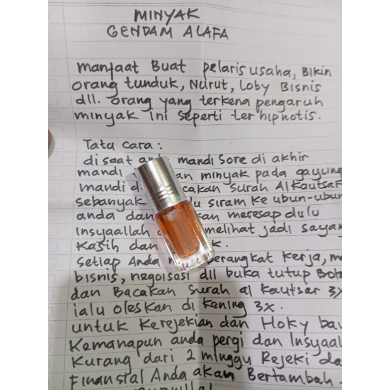 

minyak alafa pelarisanUSAHA