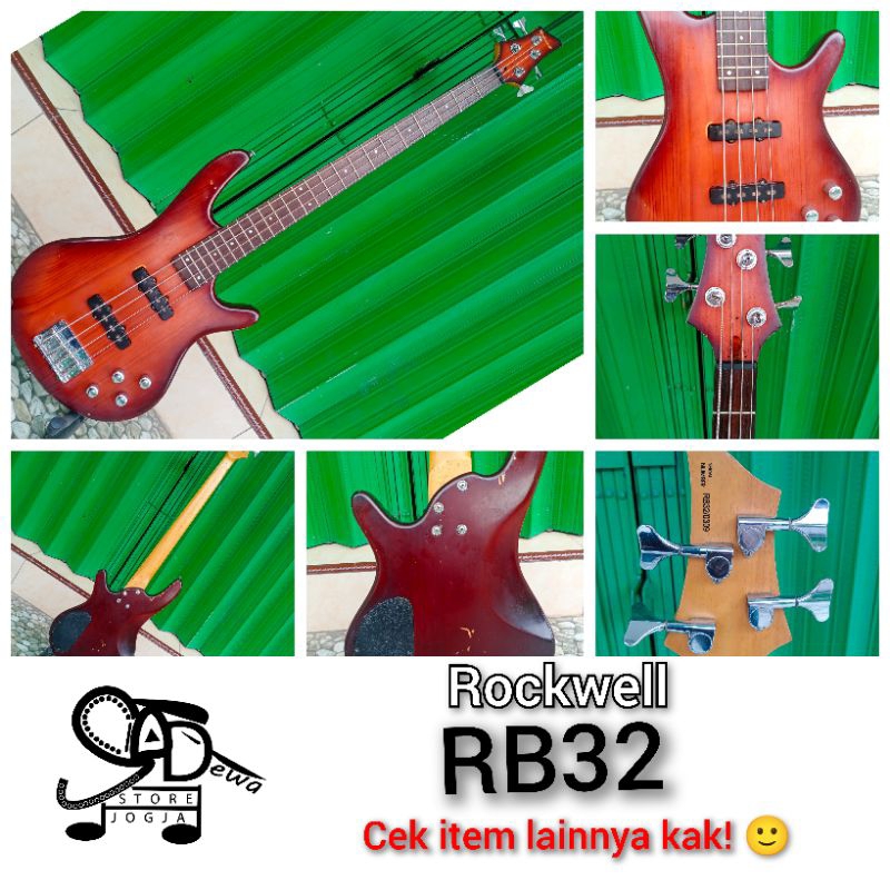 ROCKWELL RB32 BASS RB 32 BAS ELEKTRIK ELECTRIC ROCK METAL JAZZ POP
