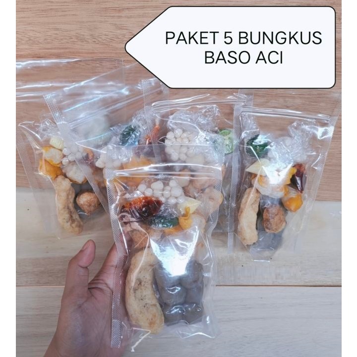 

Baso Aci Paket Hemat 5 Bungkus 12 Butir Kemasan Ekonomis