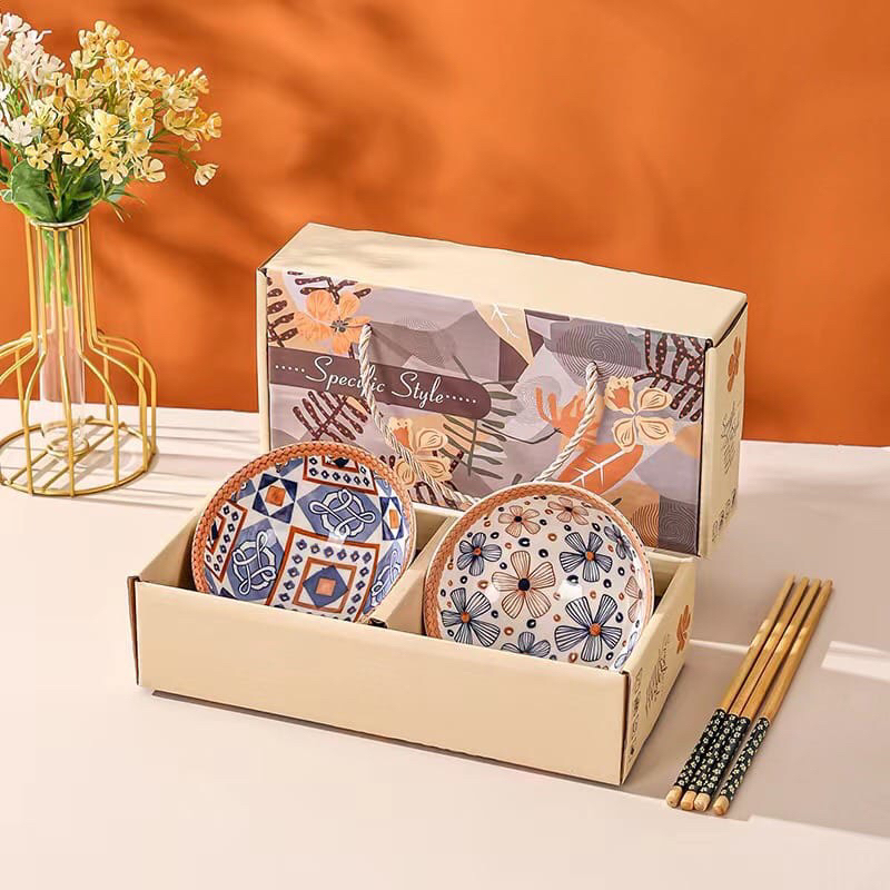 Mangkok Keramik Souvenir/Mangkok Hampers/Mangkok Gift/souvenir mangkok Set Keramik Japanes/gift Box 