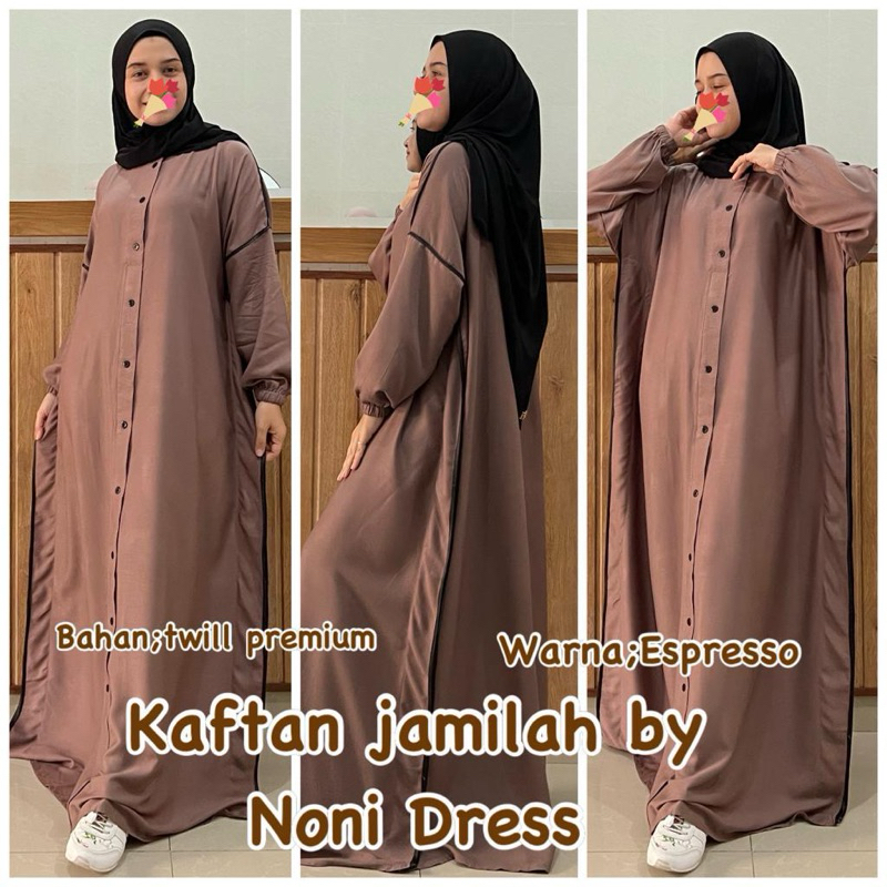 Daster Arab NONI DRESS KAFTAN JAMiLA Twill Maxi Premium