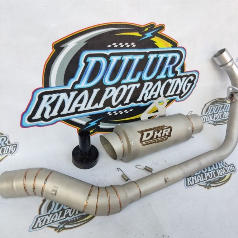 Original knalpot DKR tipe proliner te 1 short knalpot racing Vixion Mio R15 megapro sonic satria fu 