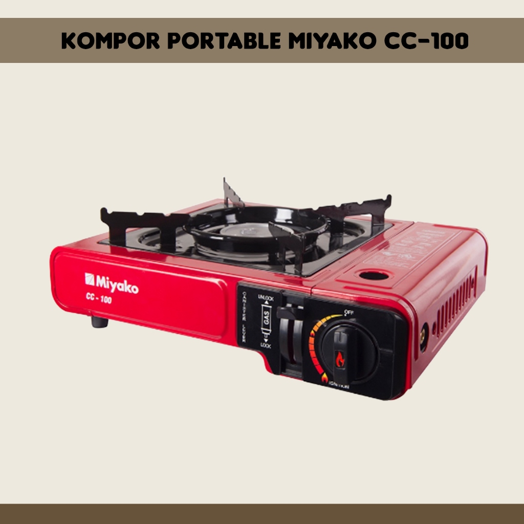 Kompor Portable 1 Tungku 2 in 1 Miyako CC-100