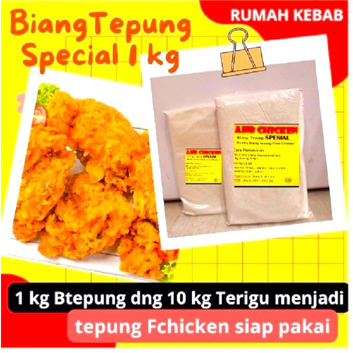 

Tepung Biang Special Fried Chicken 1kg - Tepung Bumbu Fried Chicken Special 1000 gram