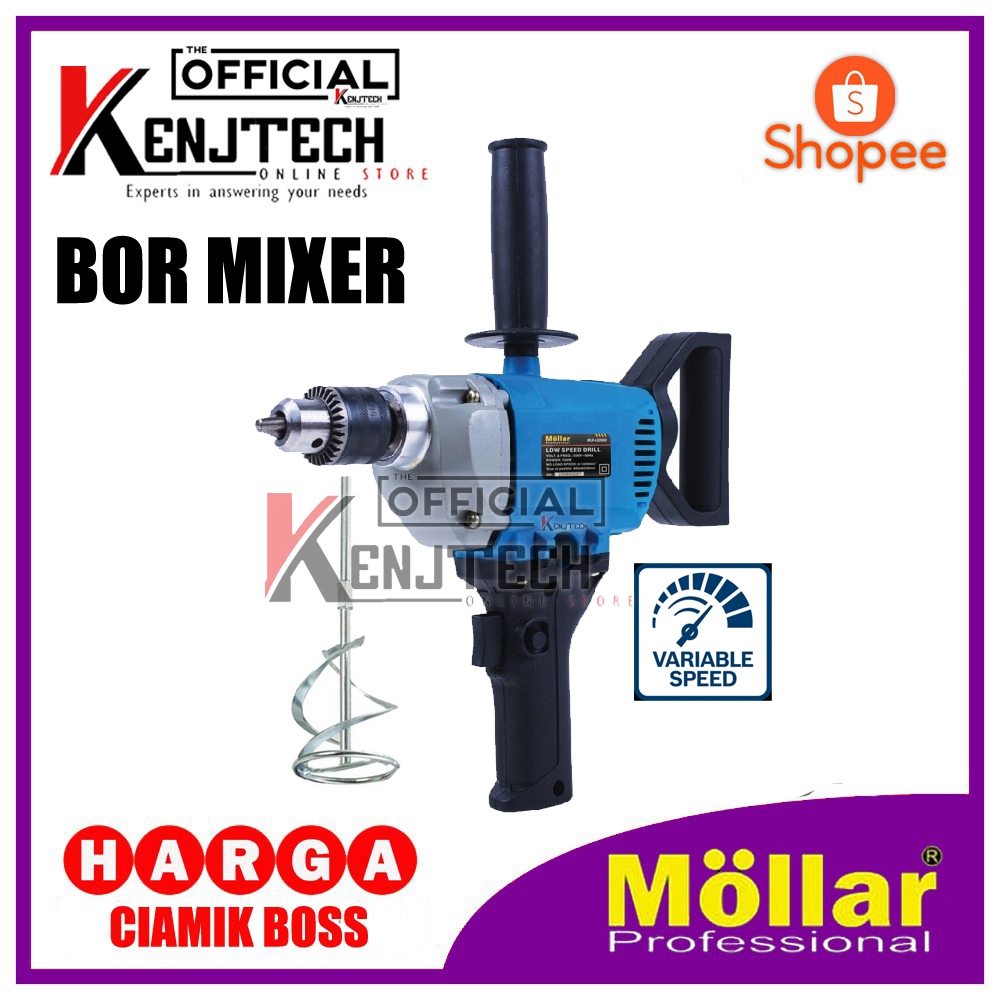 Bor Mixer pengaduk Cat - Pengaduk Adonan semen Mollar