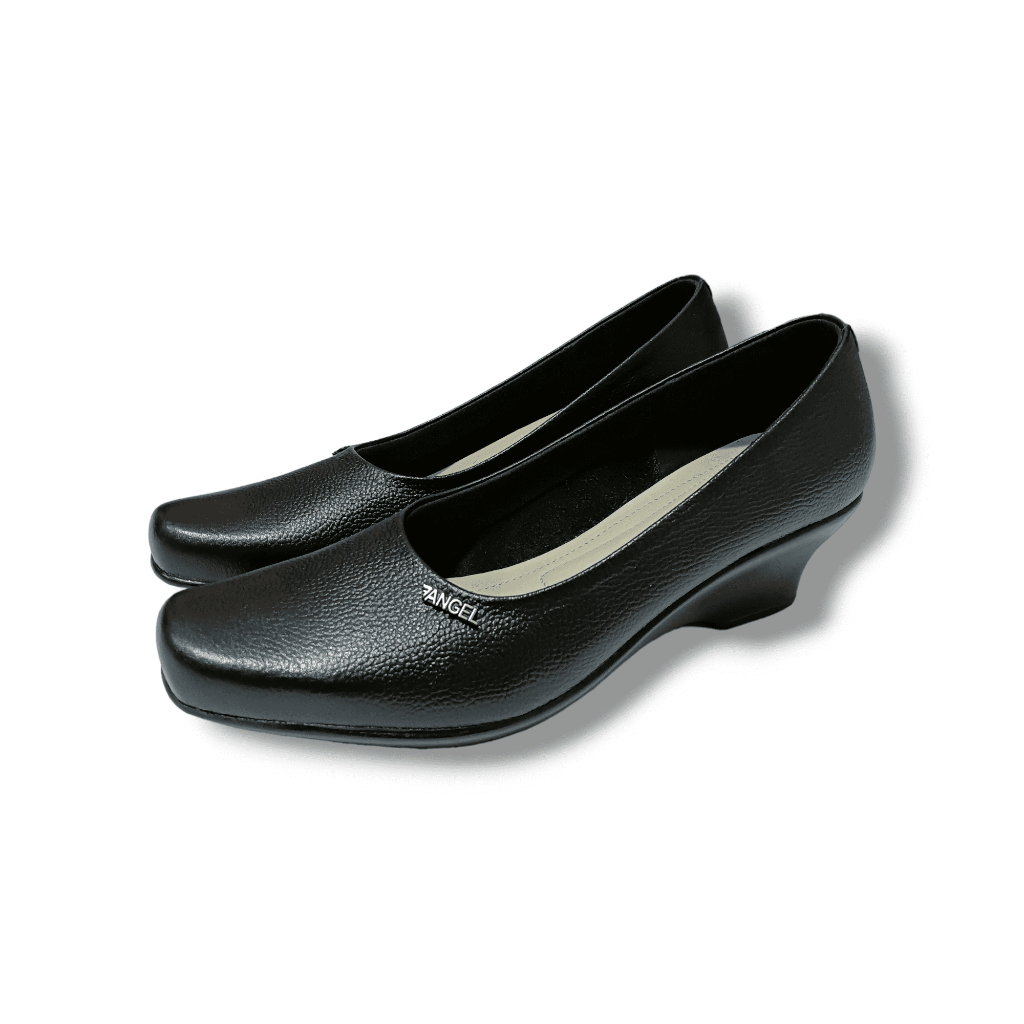 Sepatu Wedges Wanita Kulit Sapi Motif Seven Angel Melda Series II