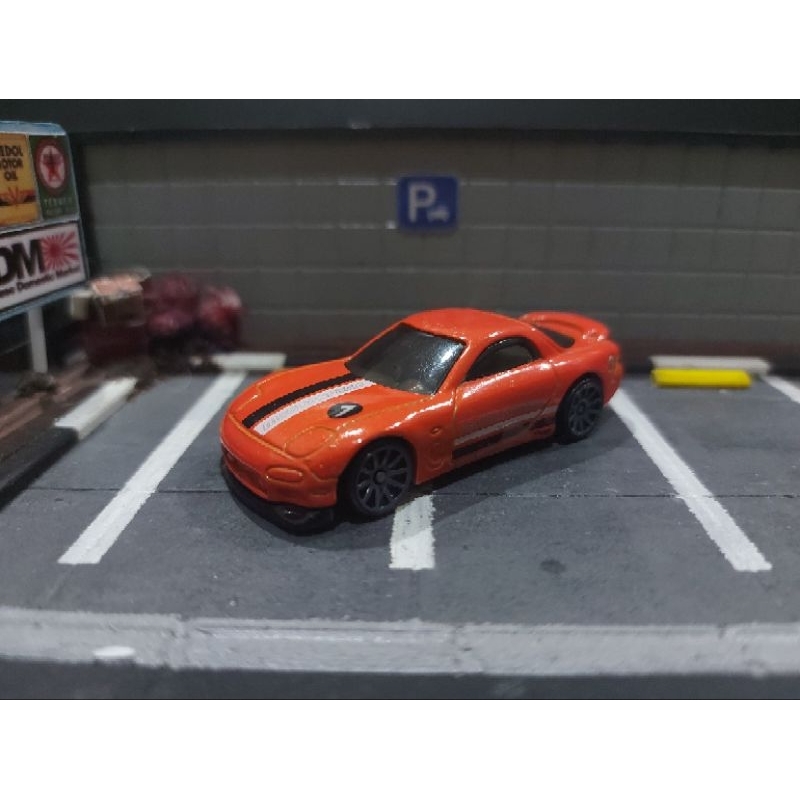 Hotwheels Mazda RX7 Orange Loose