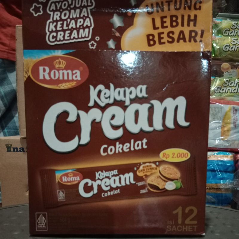 

Roma Kelapa Cream @42gram Biscuit dengan isi Cream