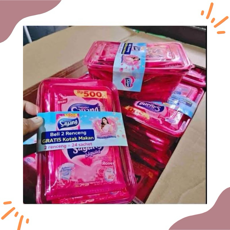 [24sachet] Sabun Detergen Sayang Kemasan Tepak